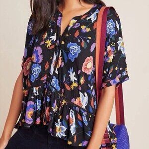 Anthropologie Jovie Dolman Sleeved Blouse